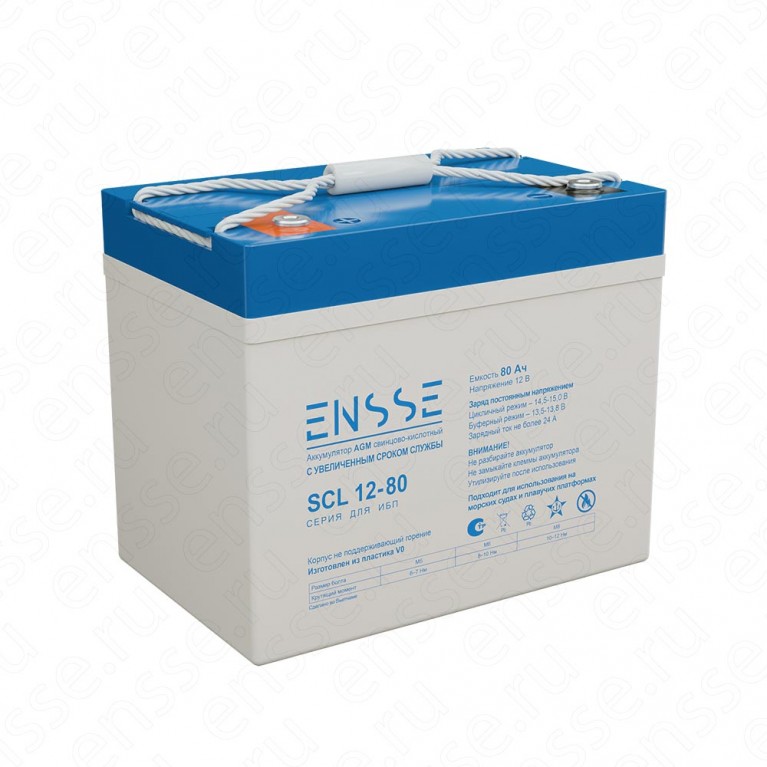 АКБ для ИБП 12В 80Ач ENSSE SCL 12-80